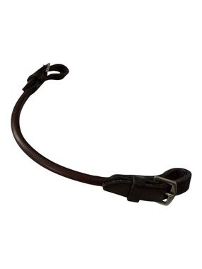 Rolled Brown Leather Grab Strap English Saddle